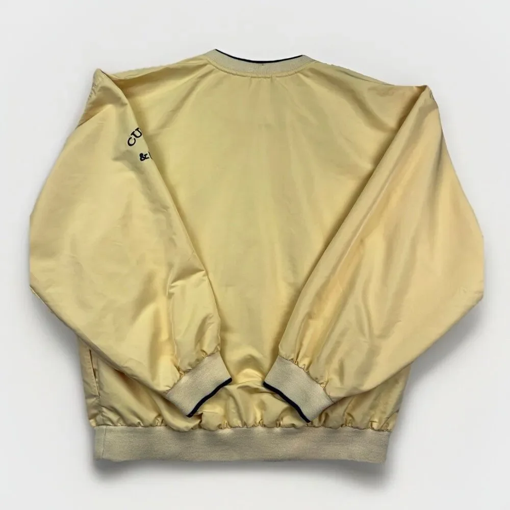 Cutter & Buck 90’s Mens XL‎ Yellow Pullover Windbreaker ClimaGuard Golf Jacket